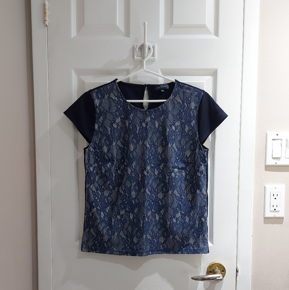 The Limited | Short Sleeve Lace Shirt